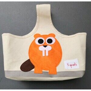 Kids Tote Bag Beaver Design 3 Sprouts Brand Diaper Bag Purse Castor Canadensis